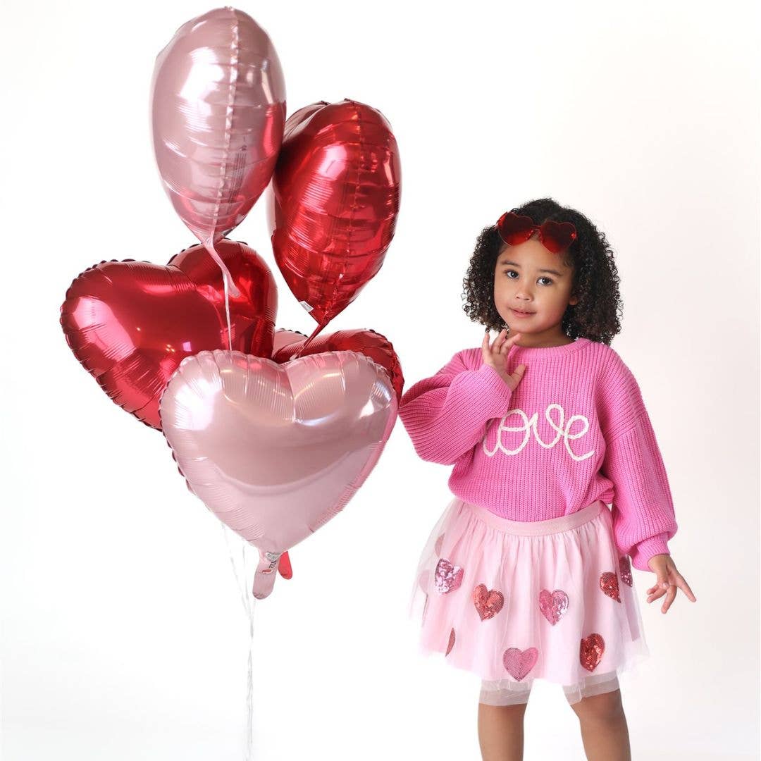 Sequin Heart Valentine's Day Tutu - Girls Clothes: 6-8Y