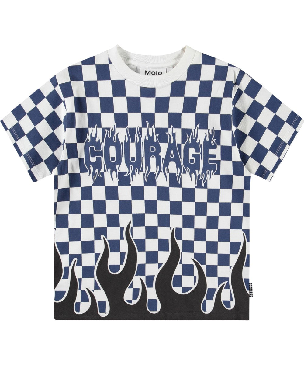 Rodney Courage Check Tee - GOTS
