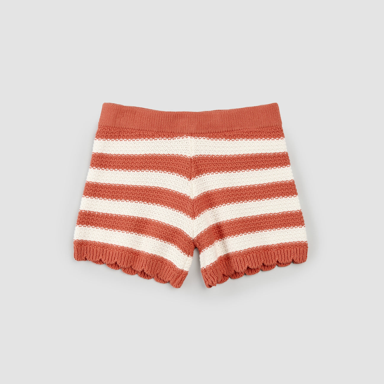 Striped Crochet Shorts