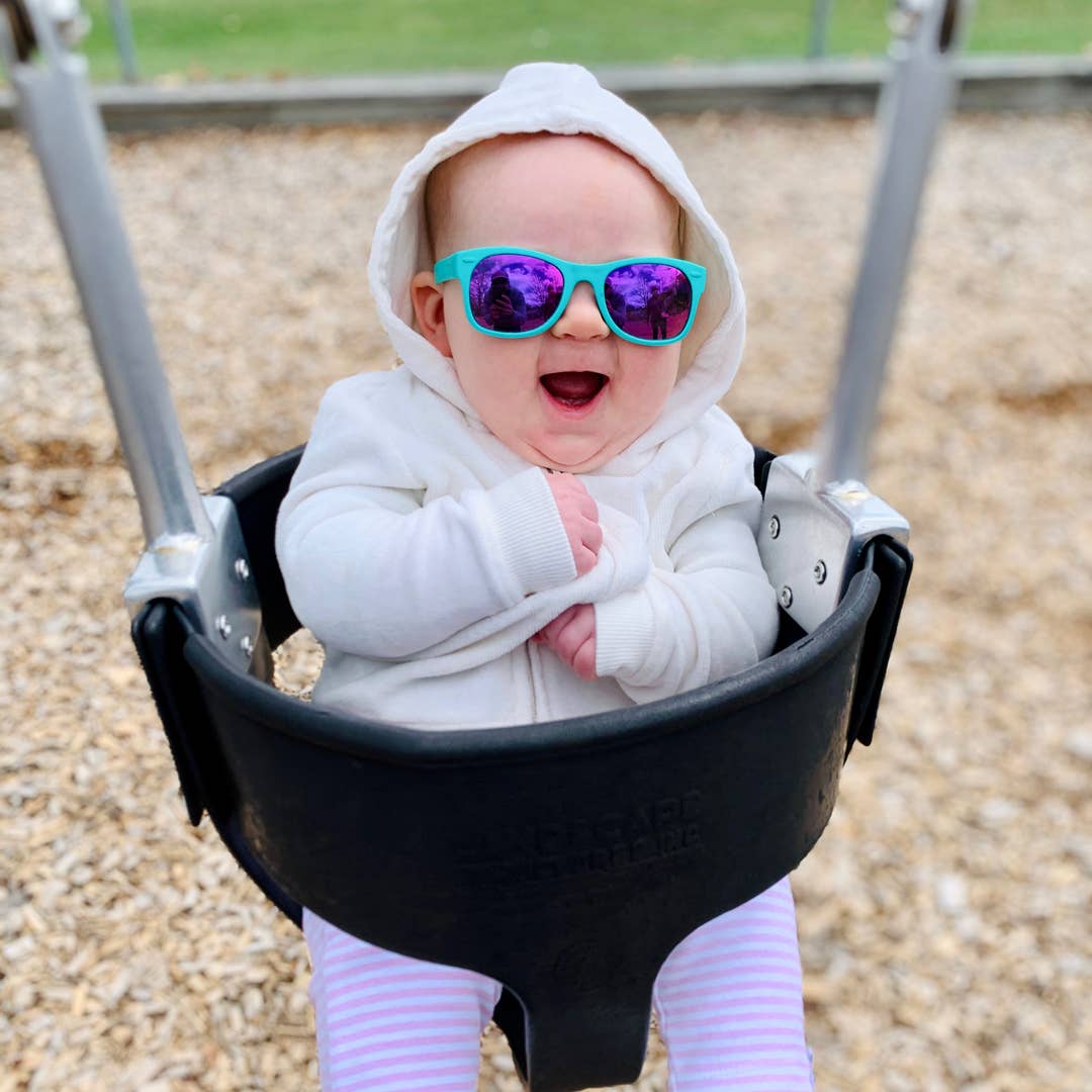 Mint Sunglasses: Toddler (Ages 2-4) / Blue Polarized Lens