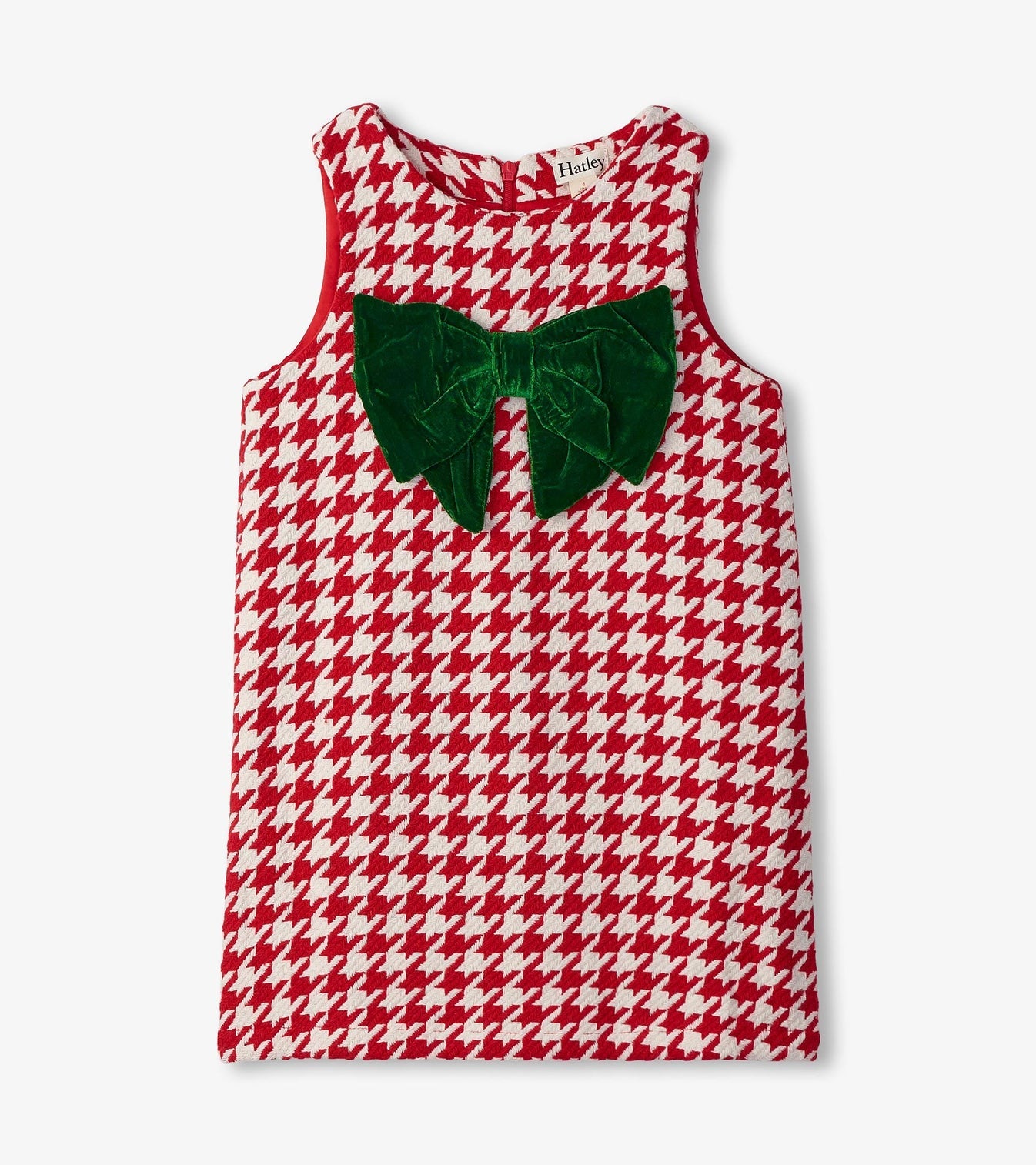 Big Bow Houndstooth Dress
