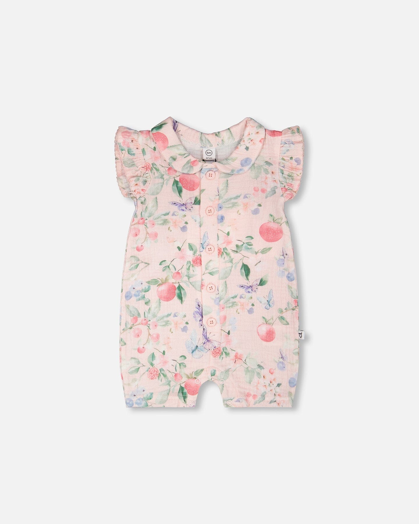 Cotton Muslin Romper Berries