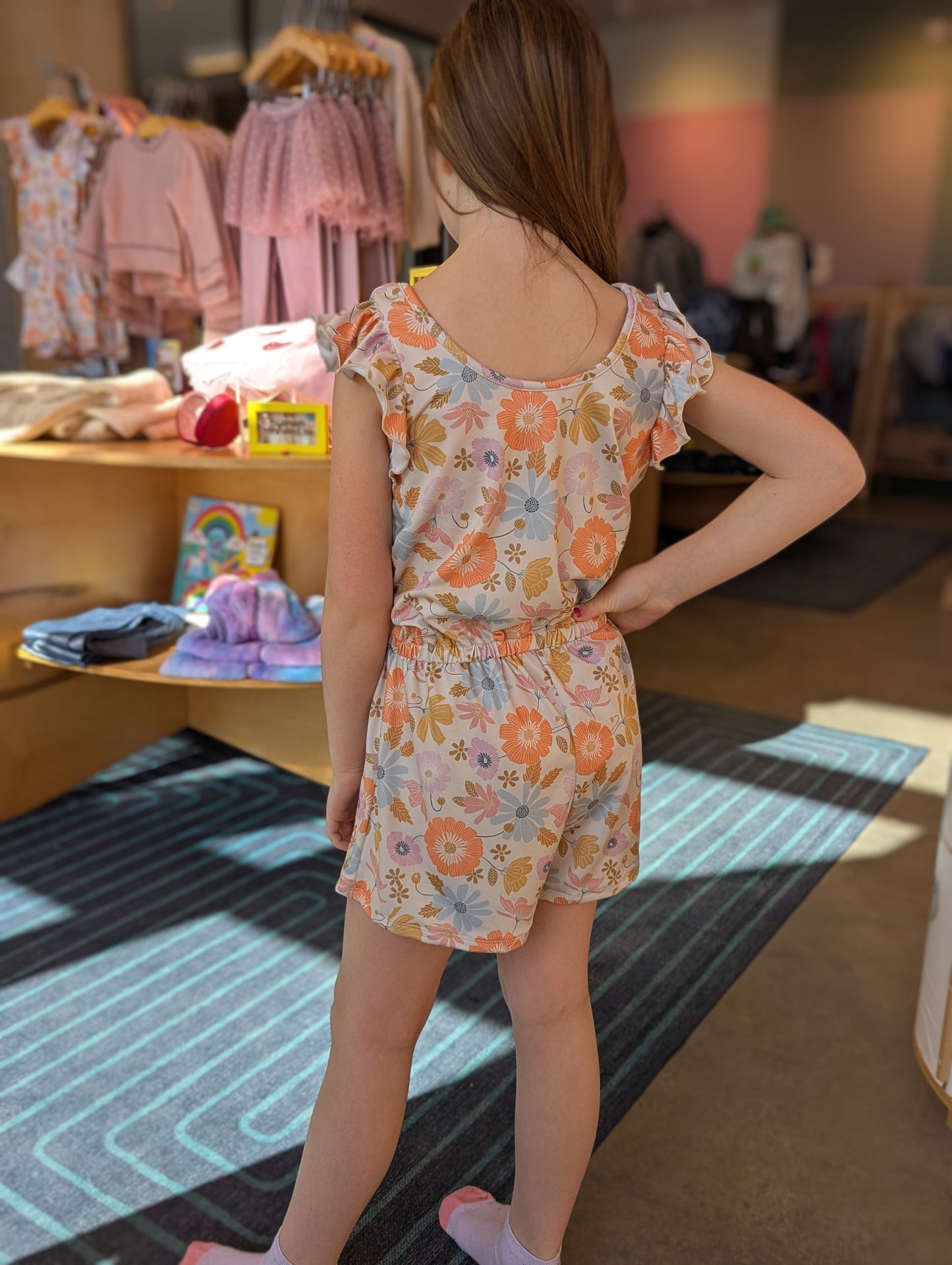 Flutter Sleeve Shorts Romper