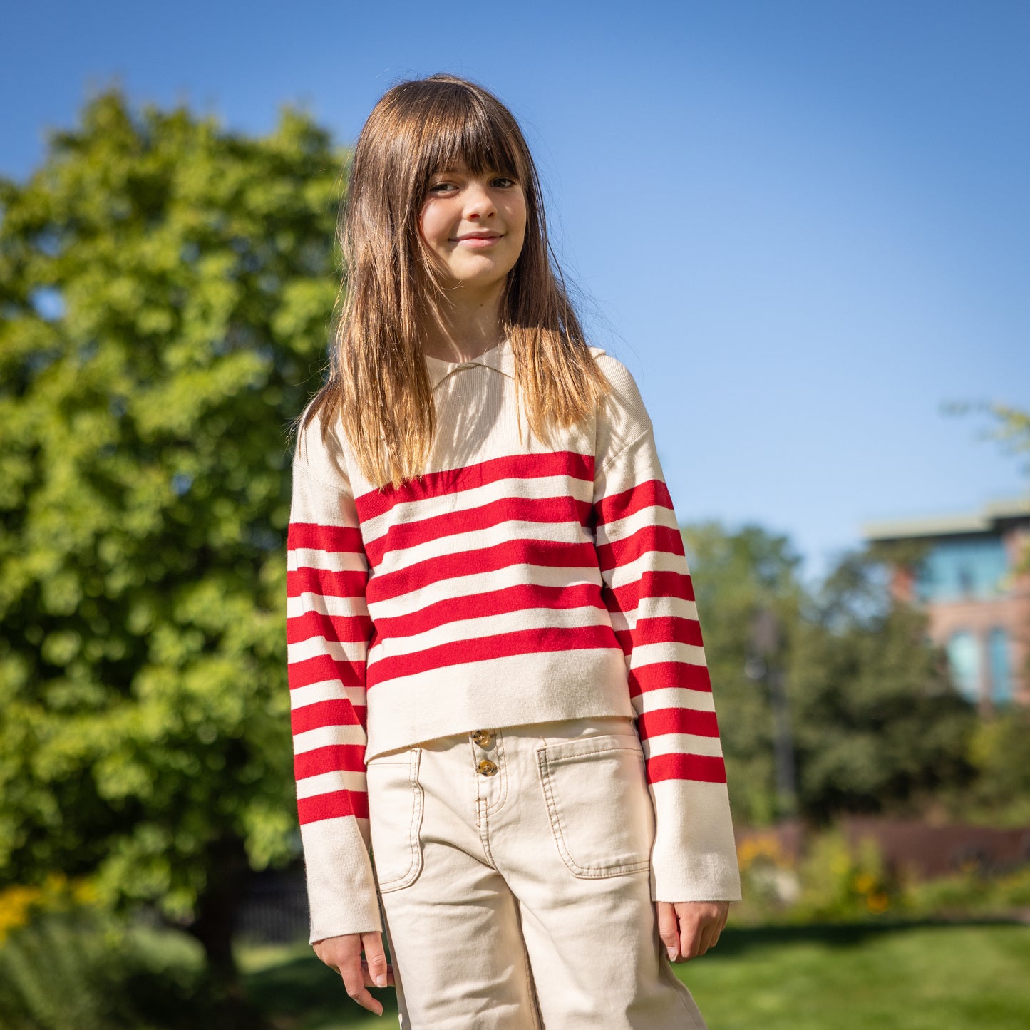 Striped Knit Sweater