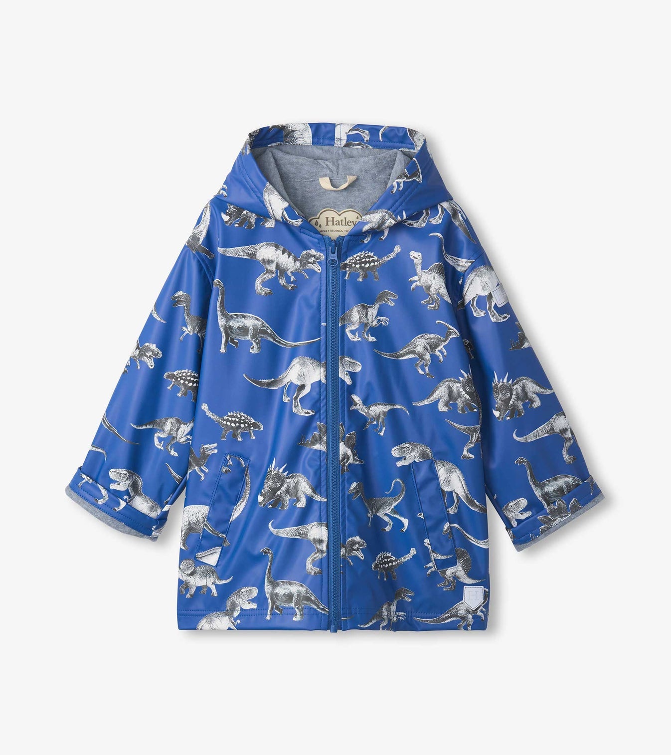 Dino Zip-up Rain Jacket