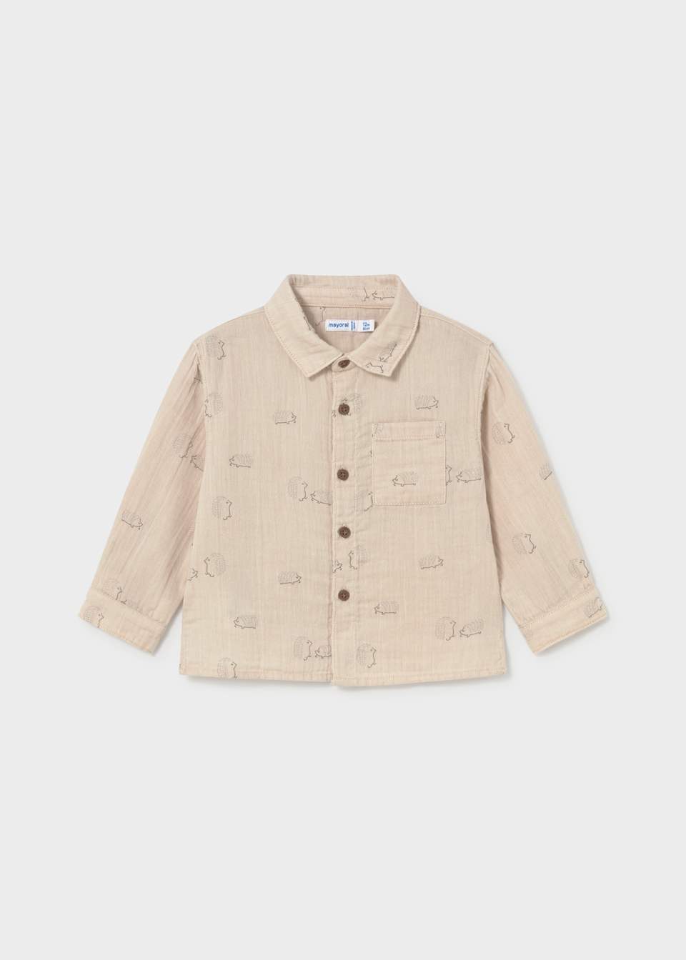Muslin Hedgehog Button-up