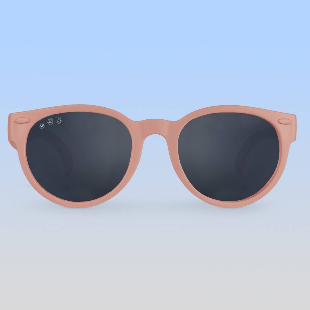Round Sunglasses | Blush Pink: Junior (Ages 5+) / Brown Polarized Lens