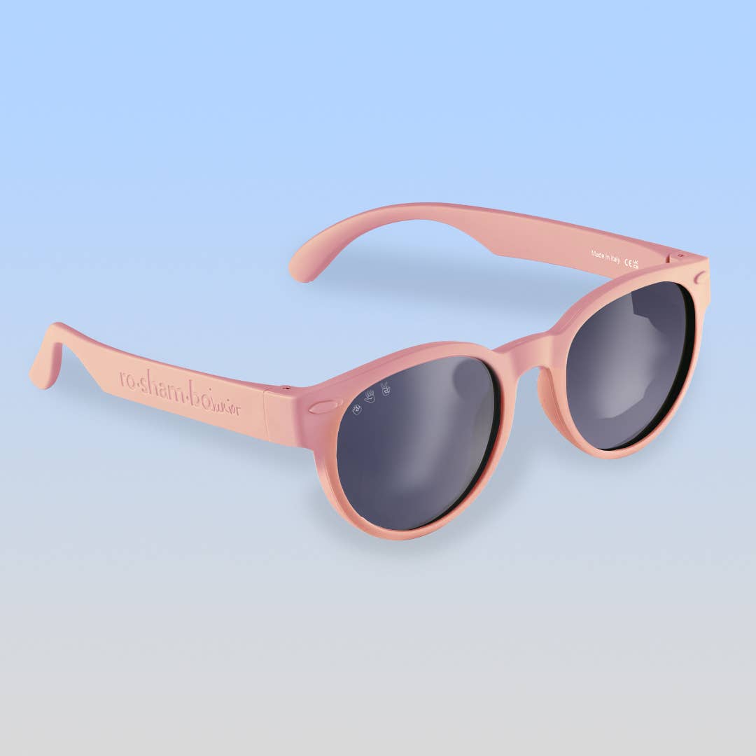 Round Sunglasses | Blush Pink: Junior (Ages 5+) / Brown Polarized Lens