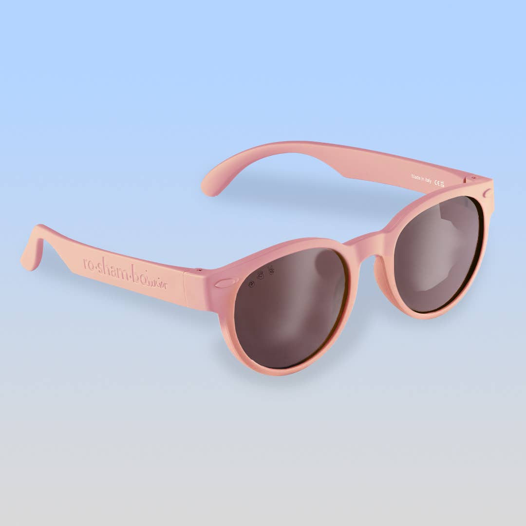 Round Sunglasses | Blush Pink: Junior (Ages 5+) / Brown Polarized Lens