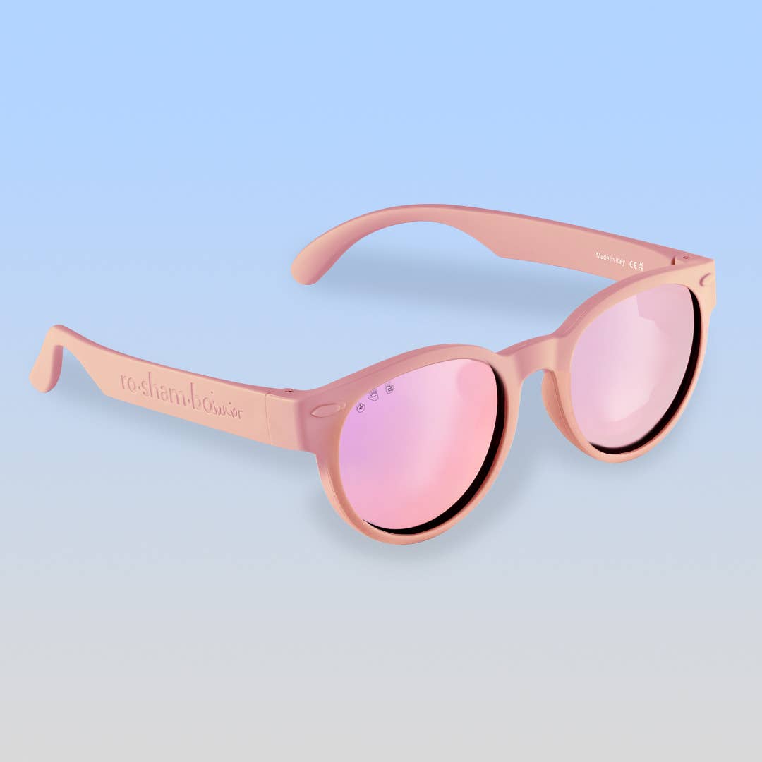 Round Sunglasses | Blush Pink: Junior (Ages 5+) / Brown Polarized Lens