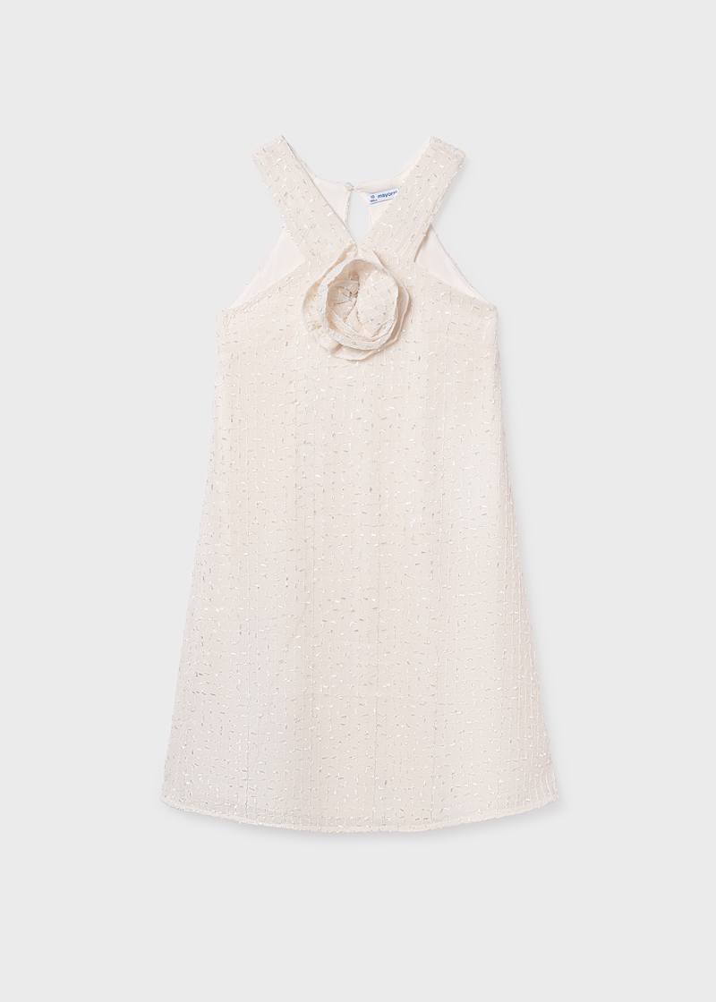 Flower Applique Dress