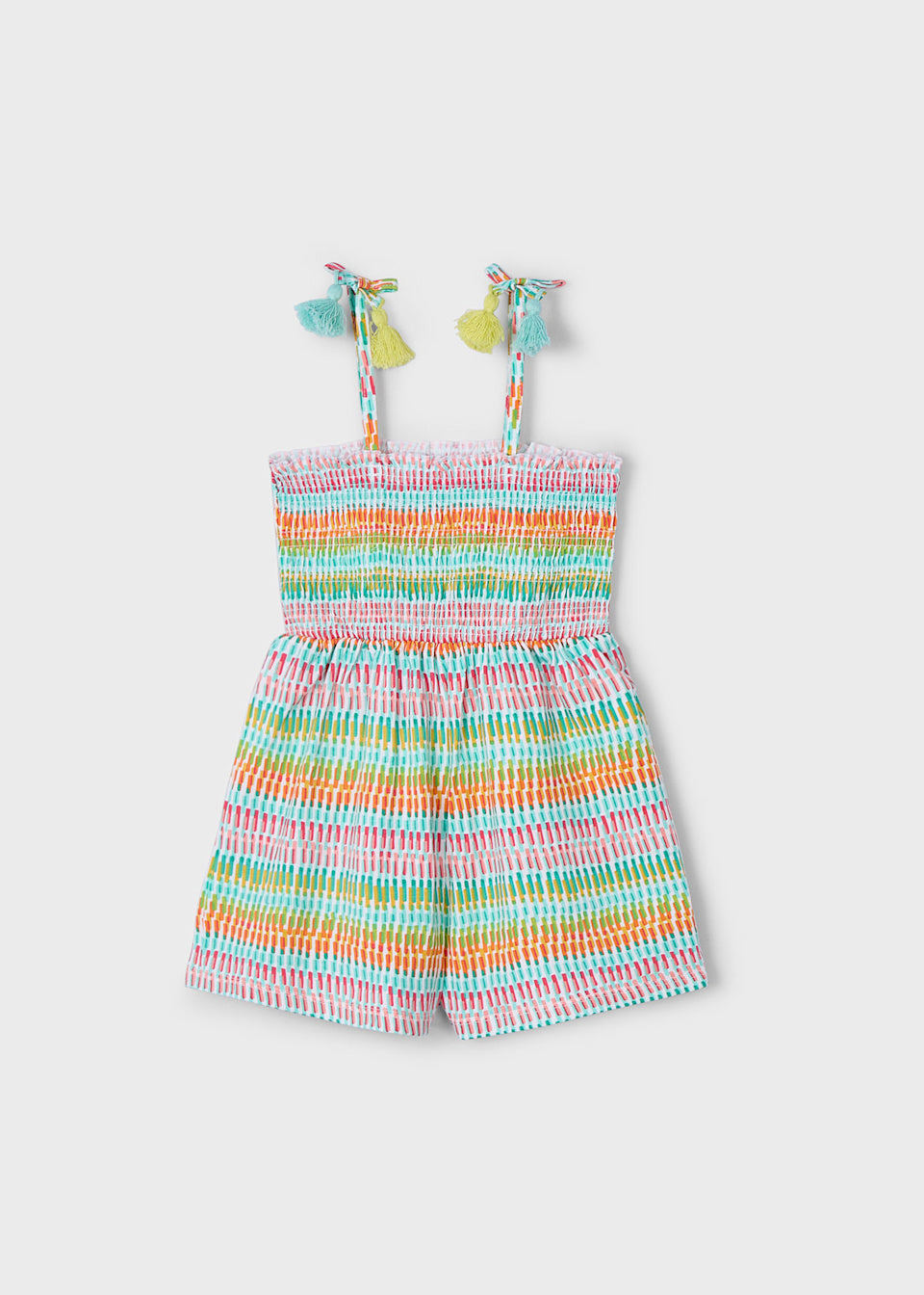 Printed Smocked Romper
