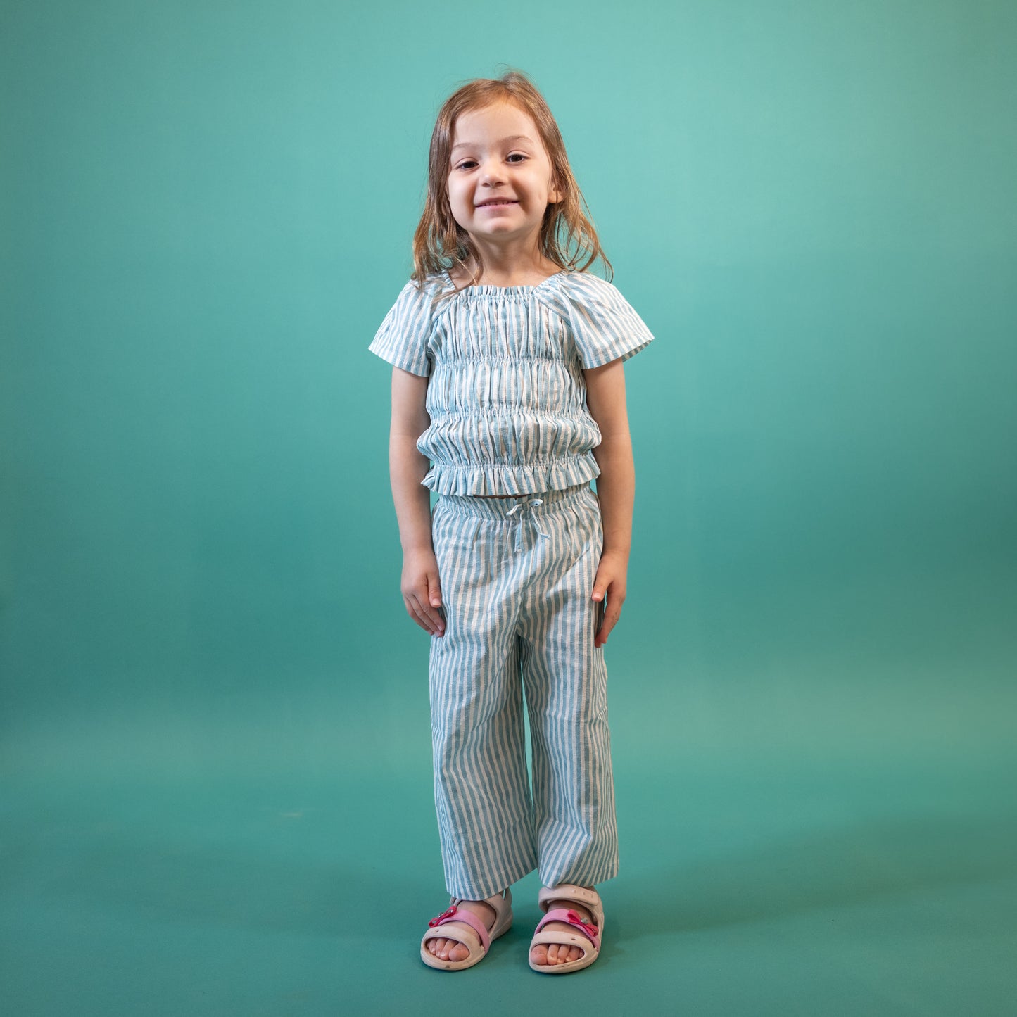 Smocked top / pants set