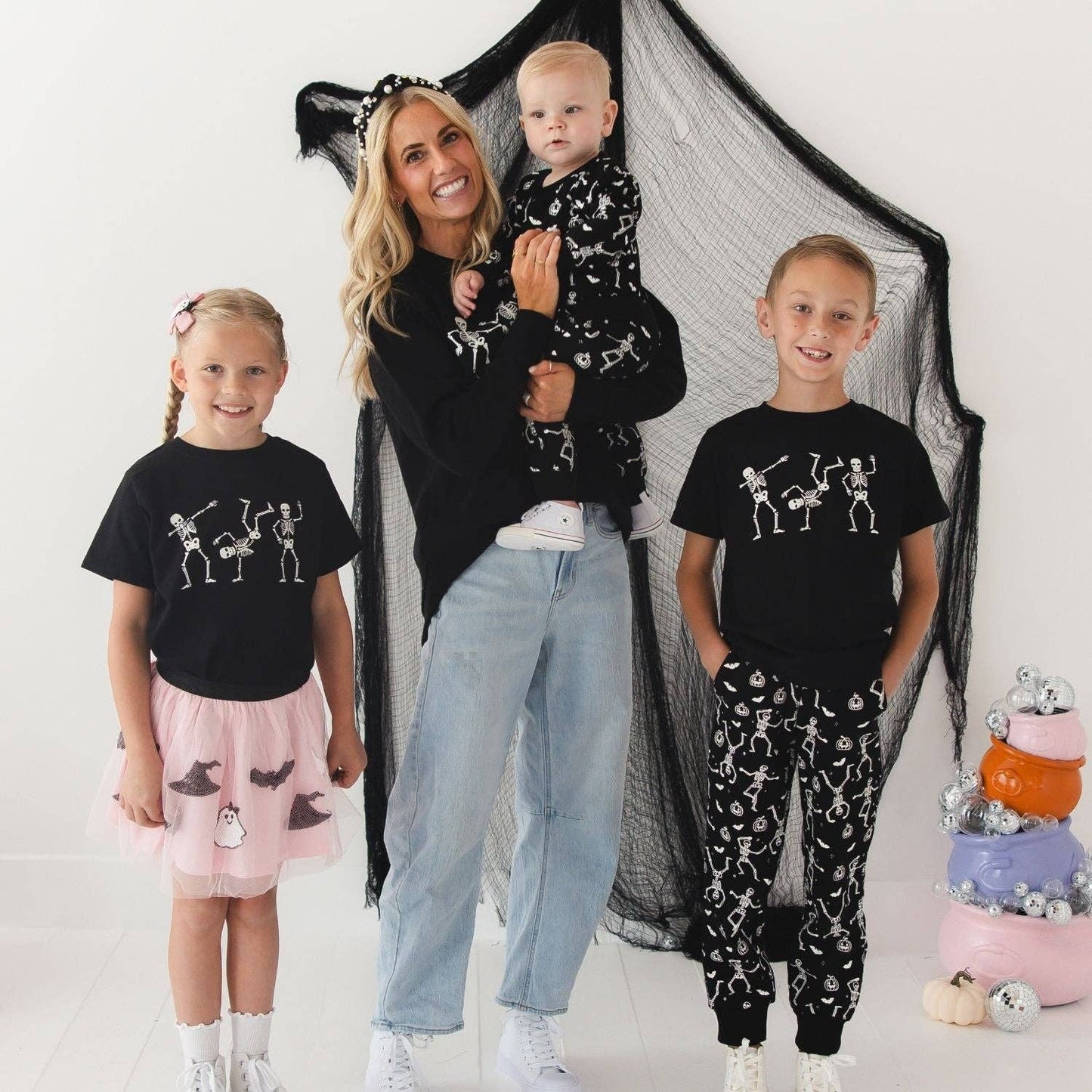 Glow In The Dark Silly Skelly Tee