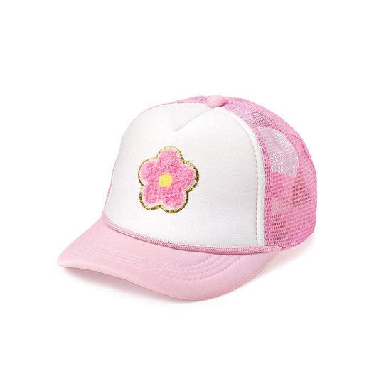 Daisy Patch Hat - Trucker Hat - Kids Spring Hat