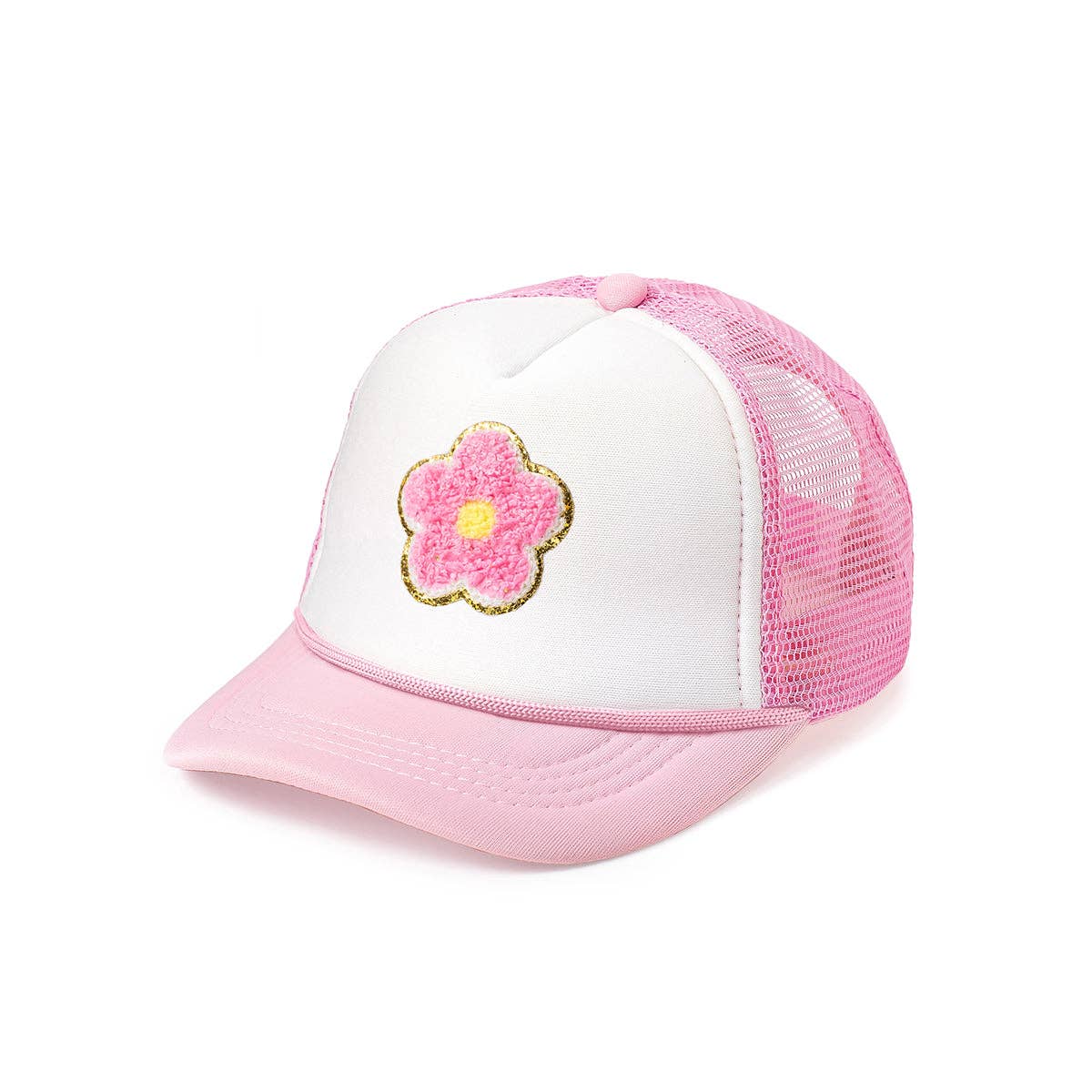 Smiley Checker Patch Trucker Hat