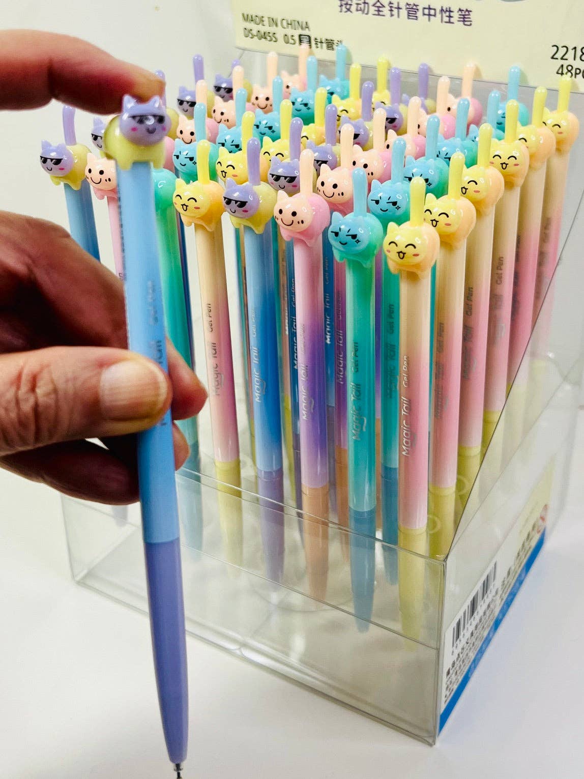 22189 Cat Tail Colors Gel Pen-48