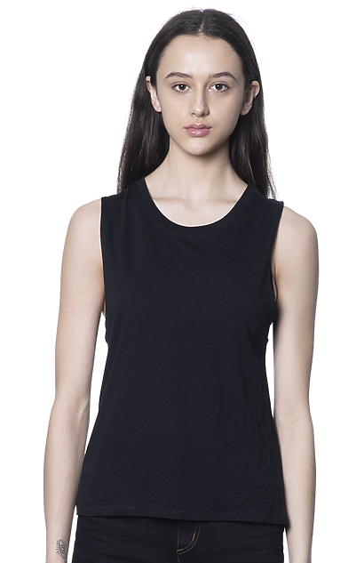 Women's Viscose Bamboo Organic Cotton Muscle: CLOUDBURST / L