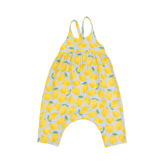 Sunny Lemons tie-back Romper