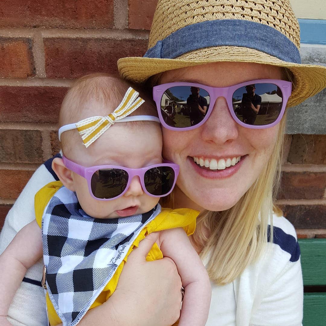 Lavender Glitter Sunglasses: Toddler (Ages 2-4) / Blue Lens