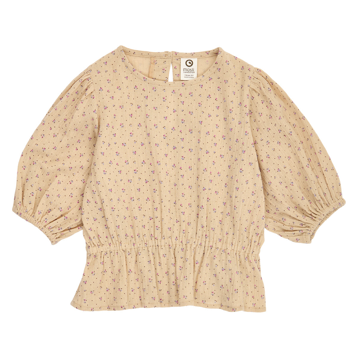 Tulip Peplum Top GOTS