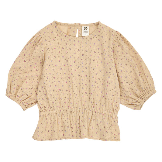 Tulip Peplum Top GOTS