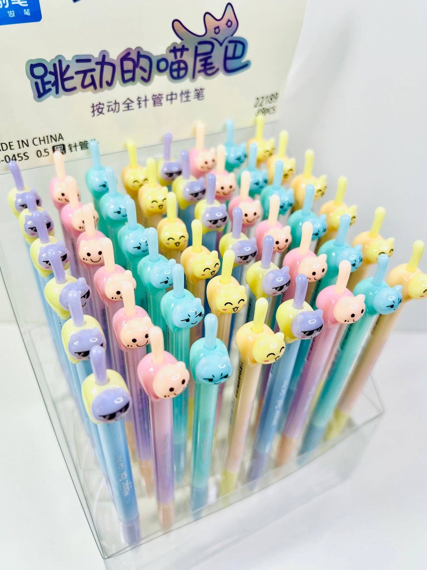 22189 Cat Tail Colors Gel Pen-48