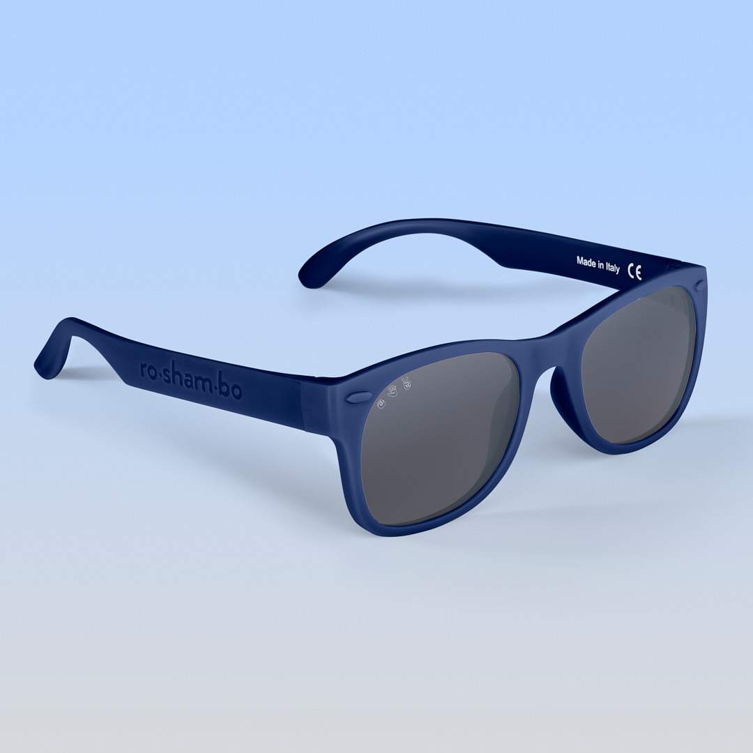 Navy Sunglasses: Adult S/M / Blue Polarized Lens