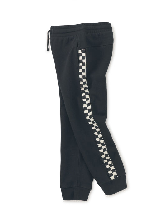 Stripe-out Joggers Black