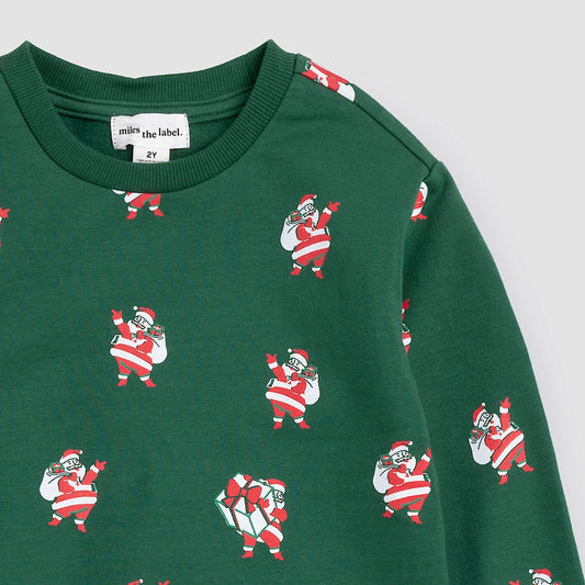 Sleighing It Green Sweatshirt