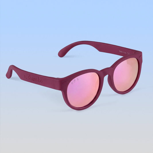 Round Sunnies | Plum w / Polarized Rose Gold Lens / Jr (Ages 5+)