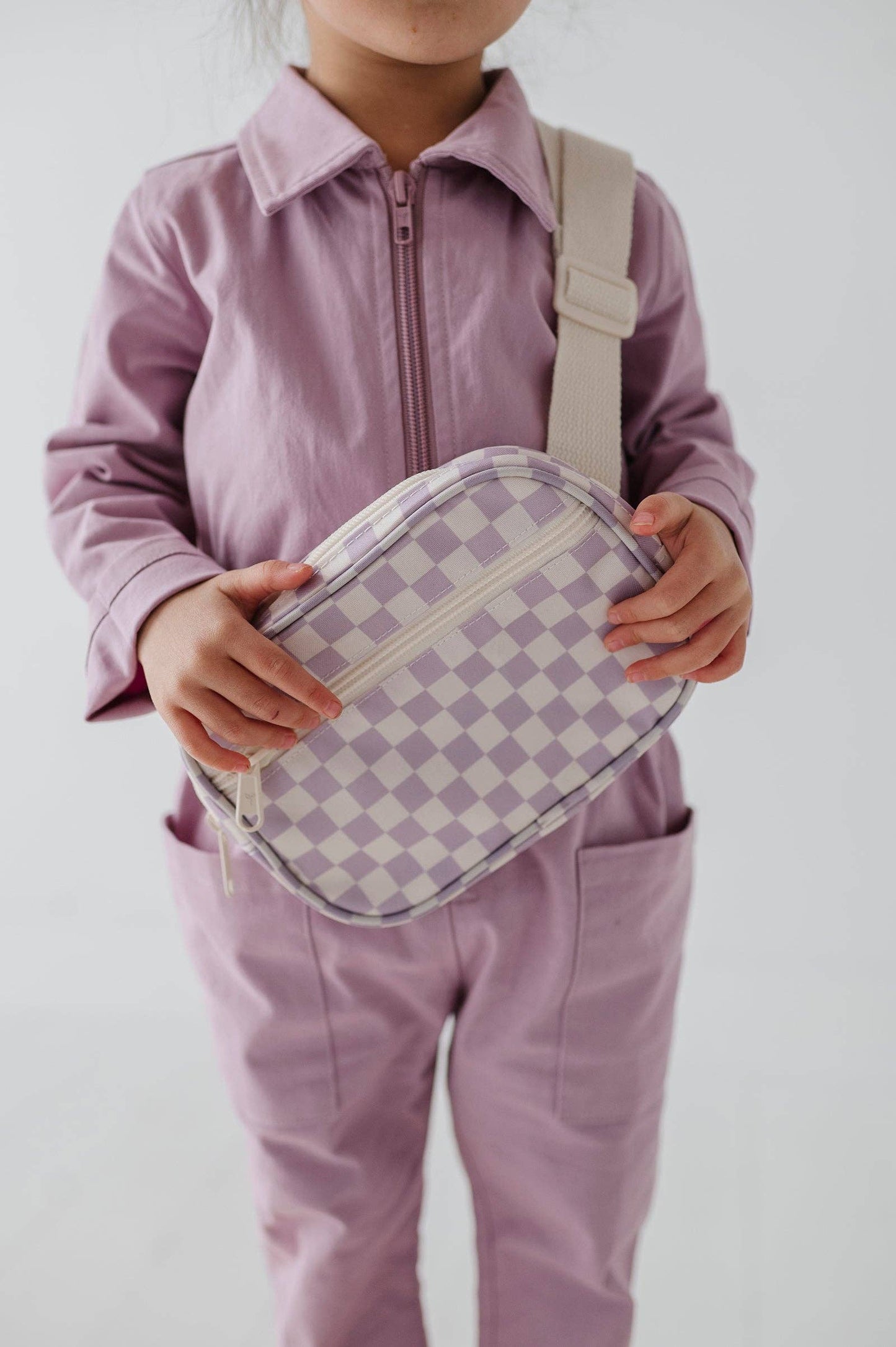Mini Belt Bag Kids Lavender Cloud Checkered / OS