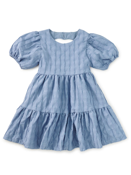 Pleated Heart-back Dress