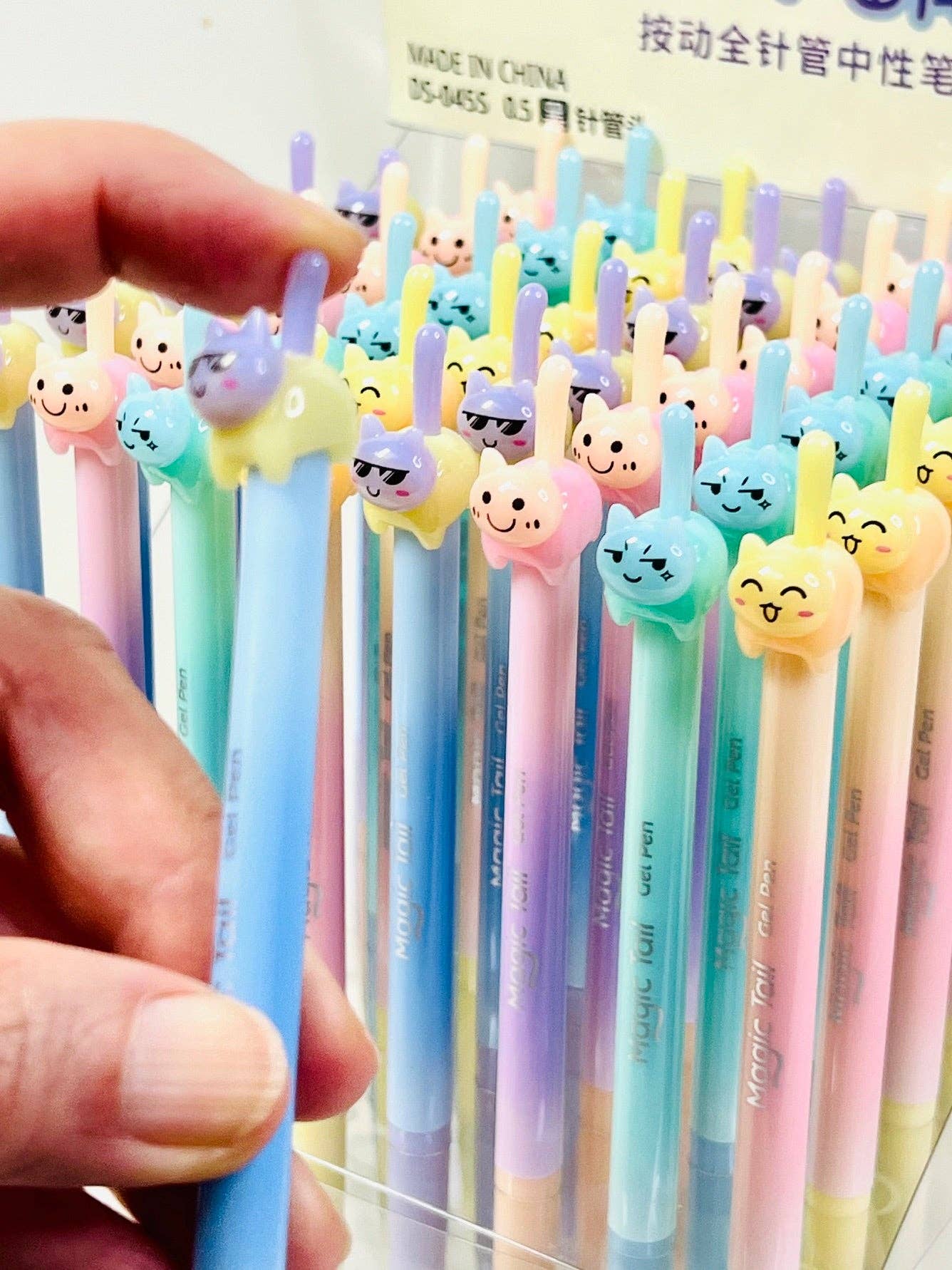 22189 Cat Tail Colors Gel Pen-48