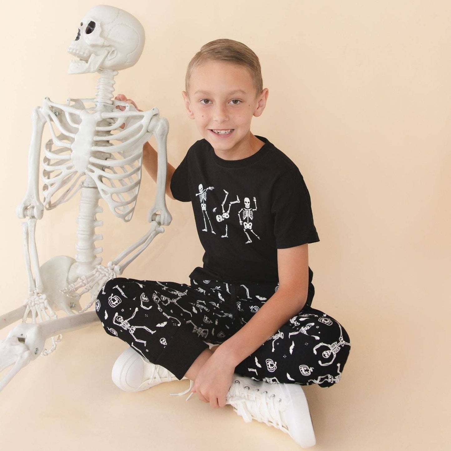 Glow In The Dark Silly Skelly Tee