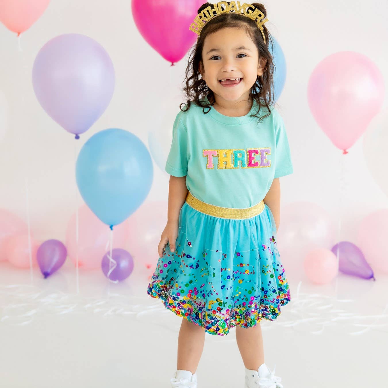 Aqua Confetti Tutu