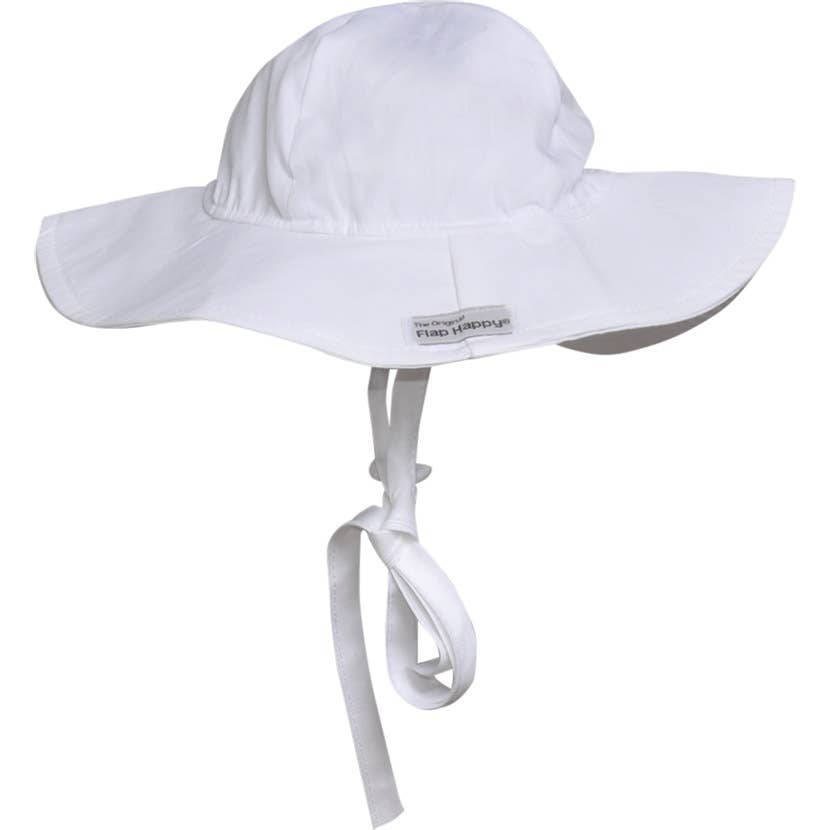 Kids UPF50+ Girls and Boys Floppy Sun Hat: Chambray / S