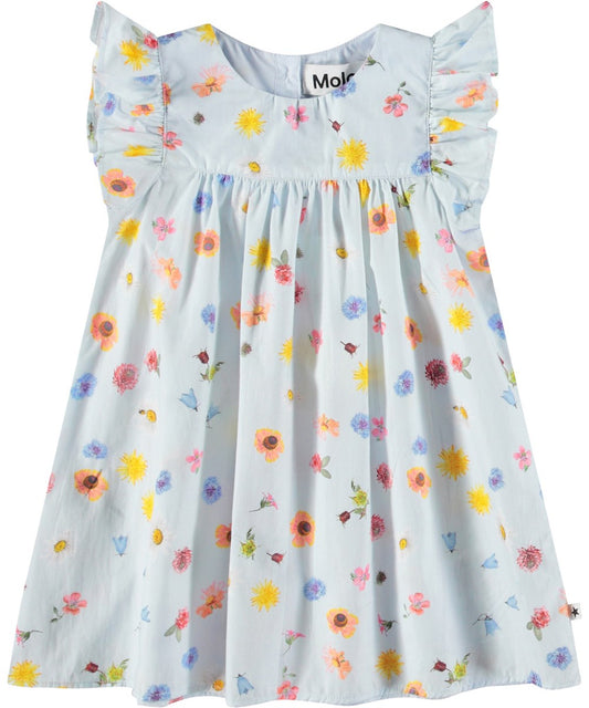 Cacao Small Flowers Dress GOTS