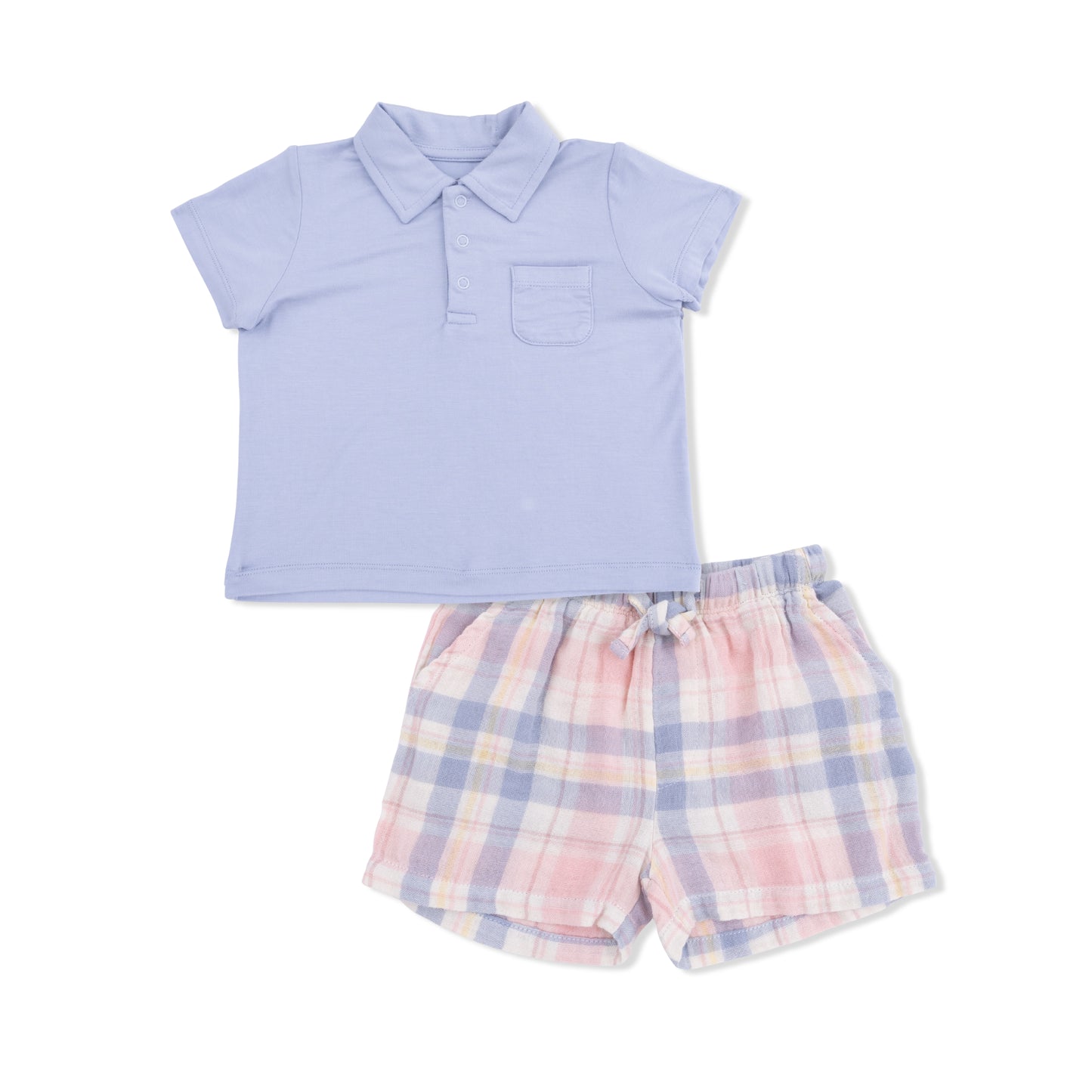 Polo + Short Dusty Plaid