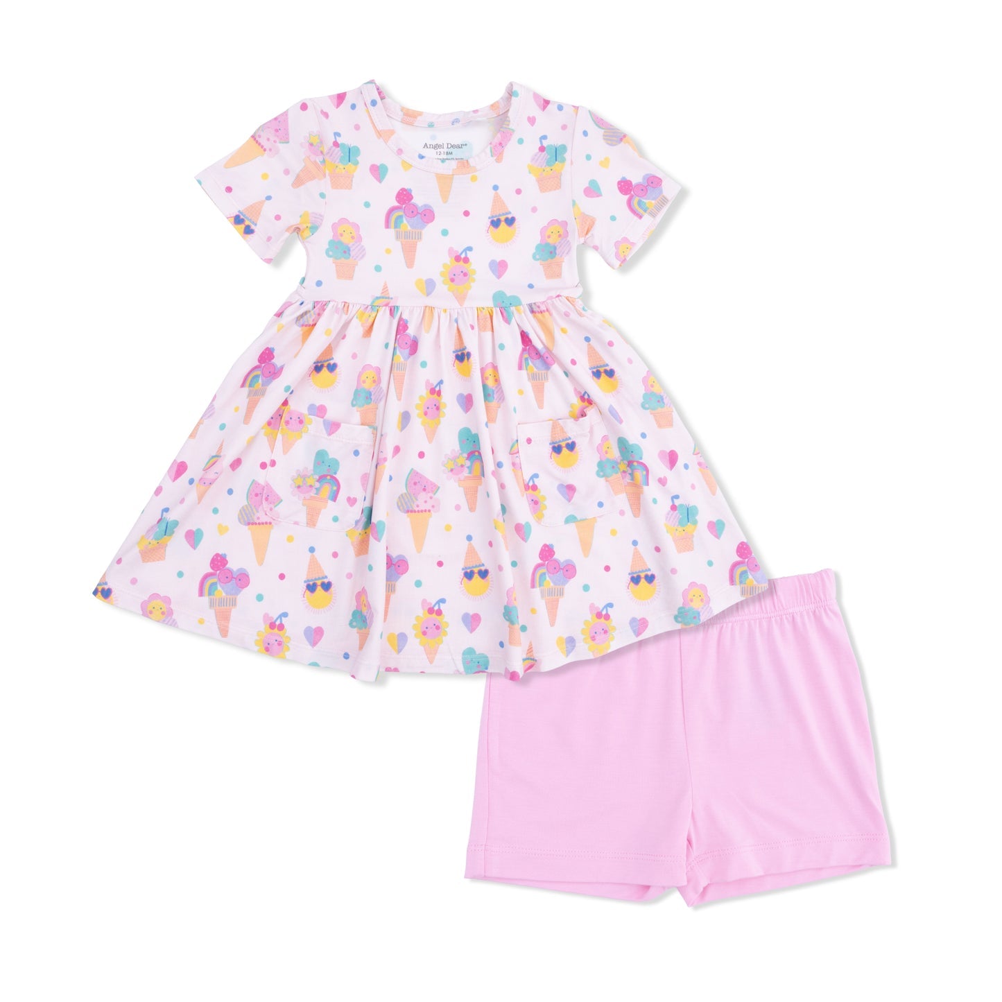 Ice Cream Twirly Dress w/ Short