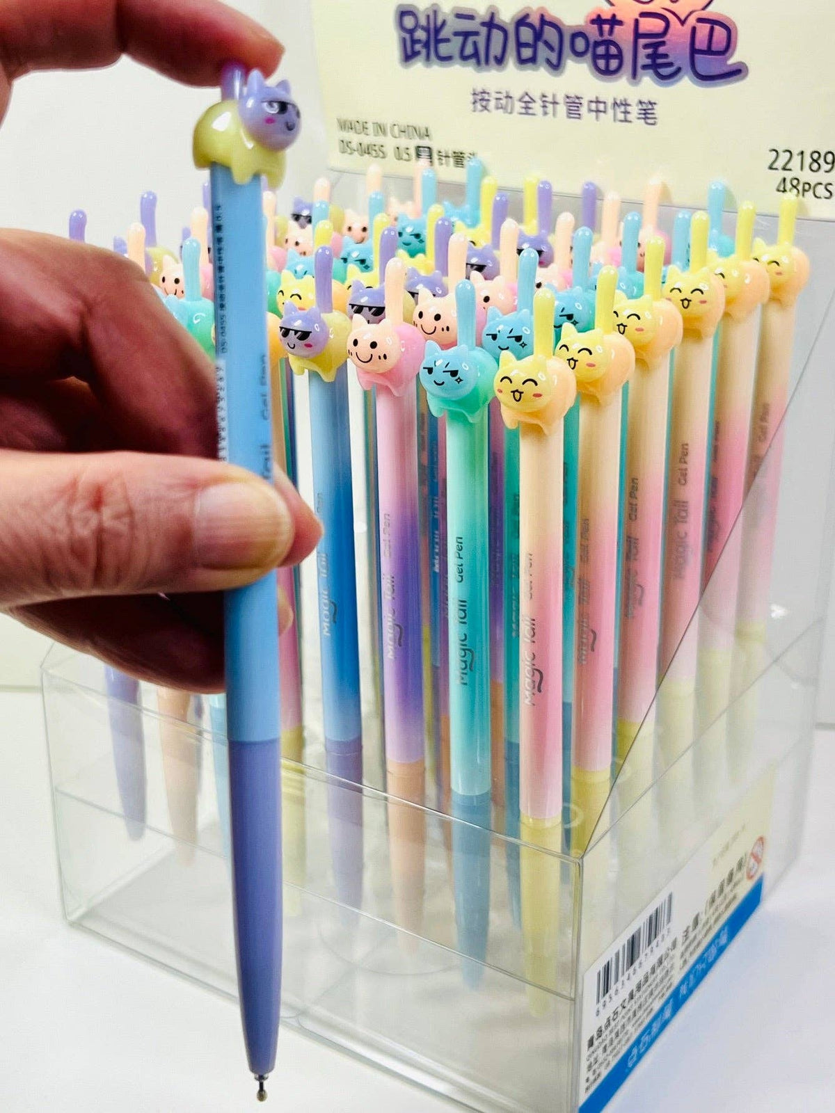 22189 Cat Tail Colors Gel Pen-48