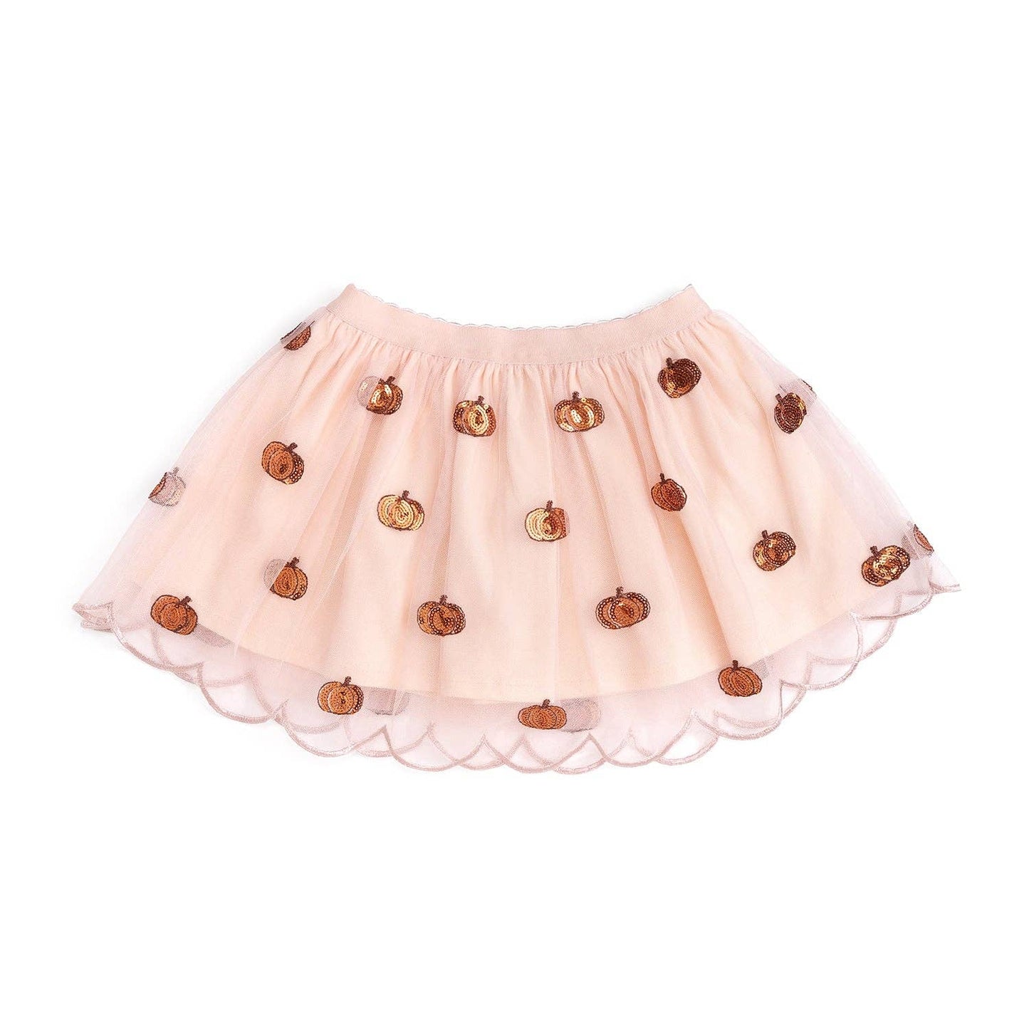 Pumpkin Sequin Scallop Tutu