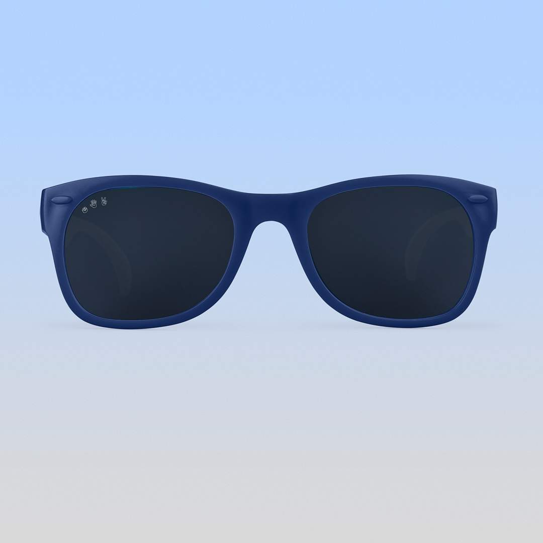 Navy Sunglasses: Adult L/XL / Blue Polarized Lens