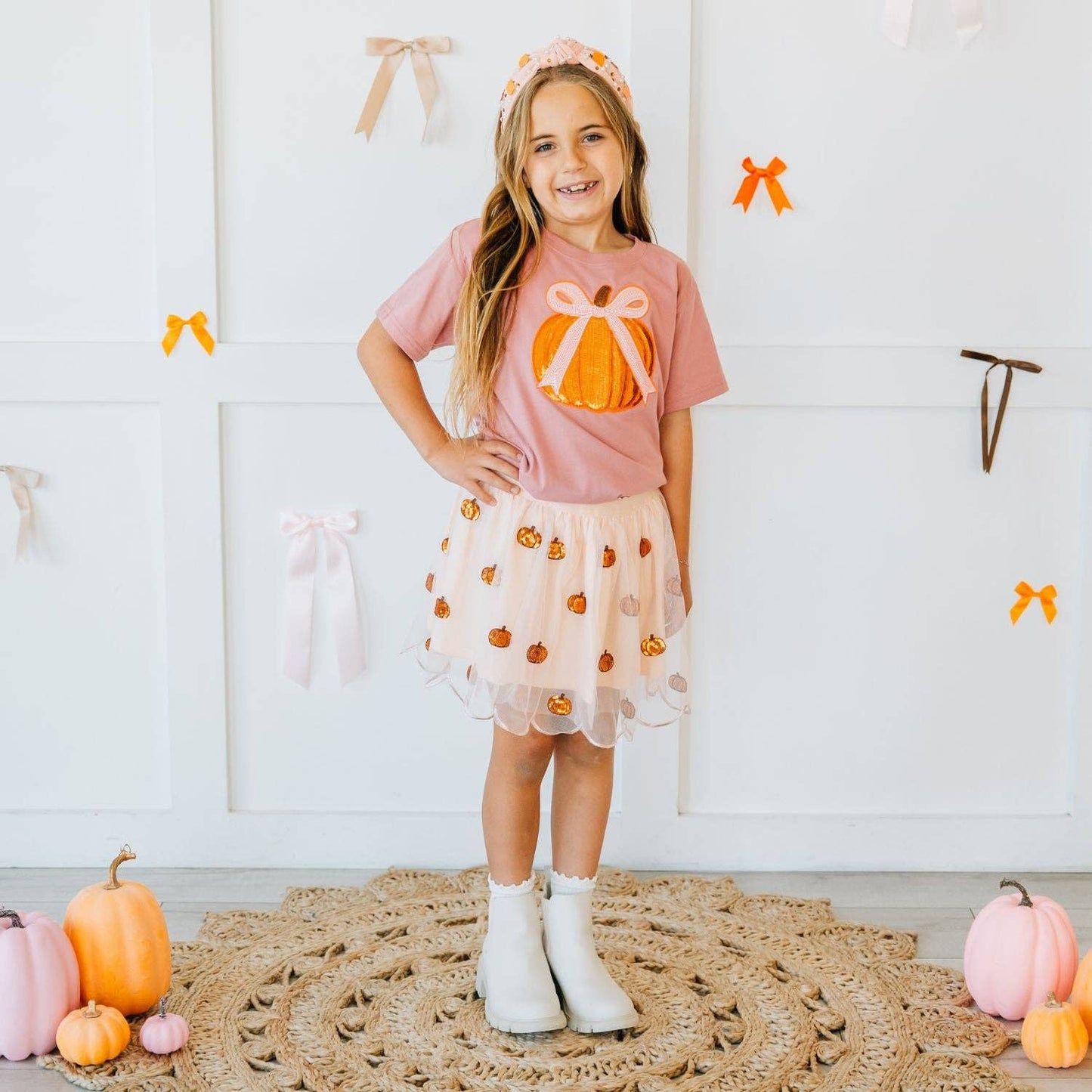 Pumpkin Sequin Scallop Tutu