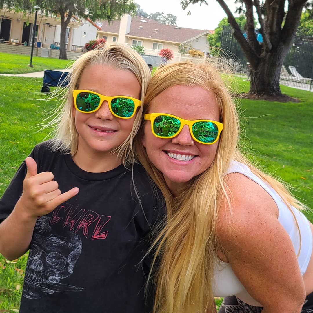 Yellow Sunglasses: Baby (Ages 0-2) / Blue Polarized Lens