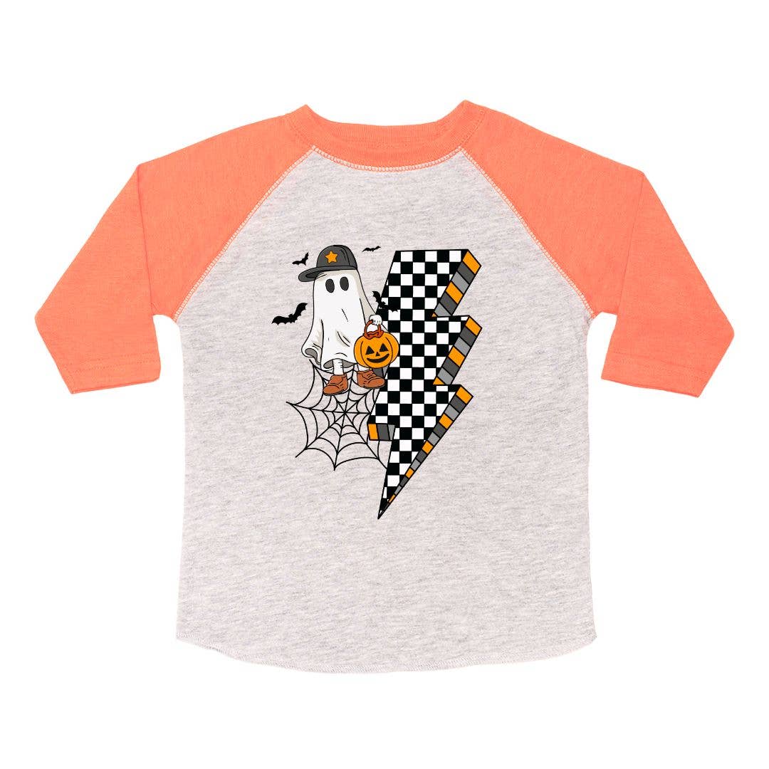 Checker Ghost Halloween Tee