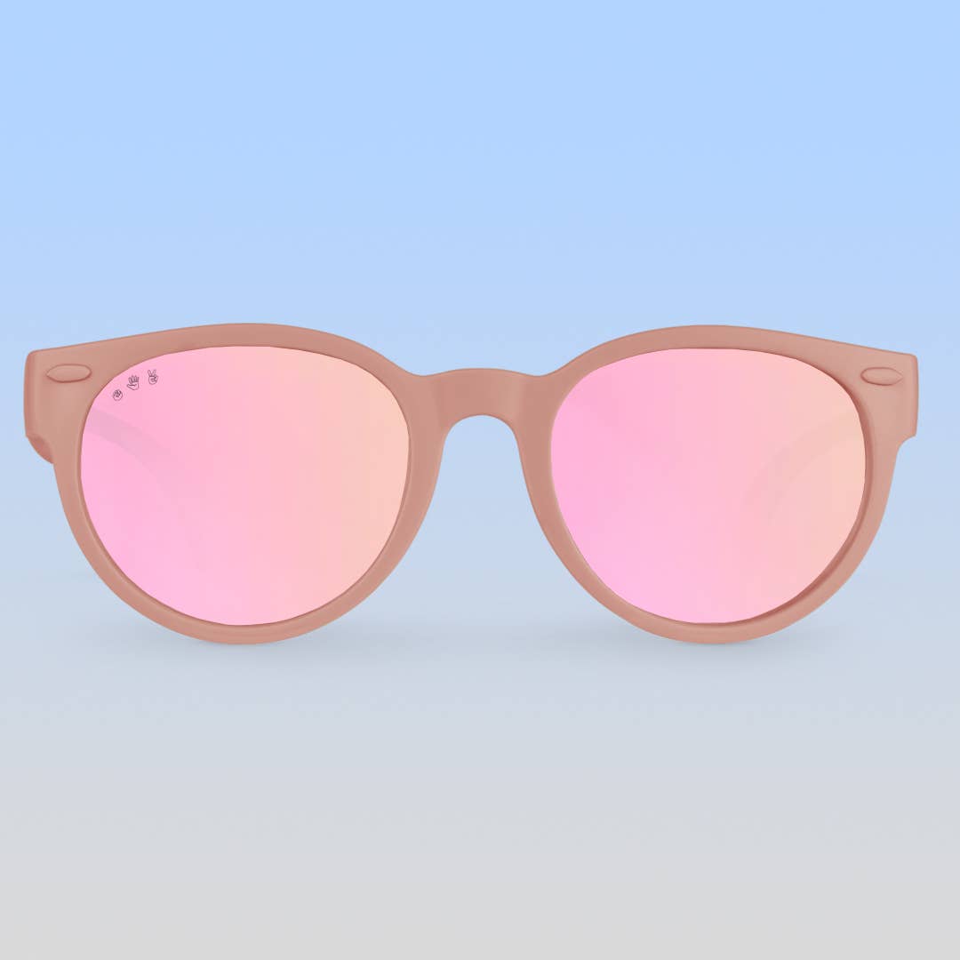 Round Sunglasses | Blush Pink: Adult S/M / Brown Polarized Lens