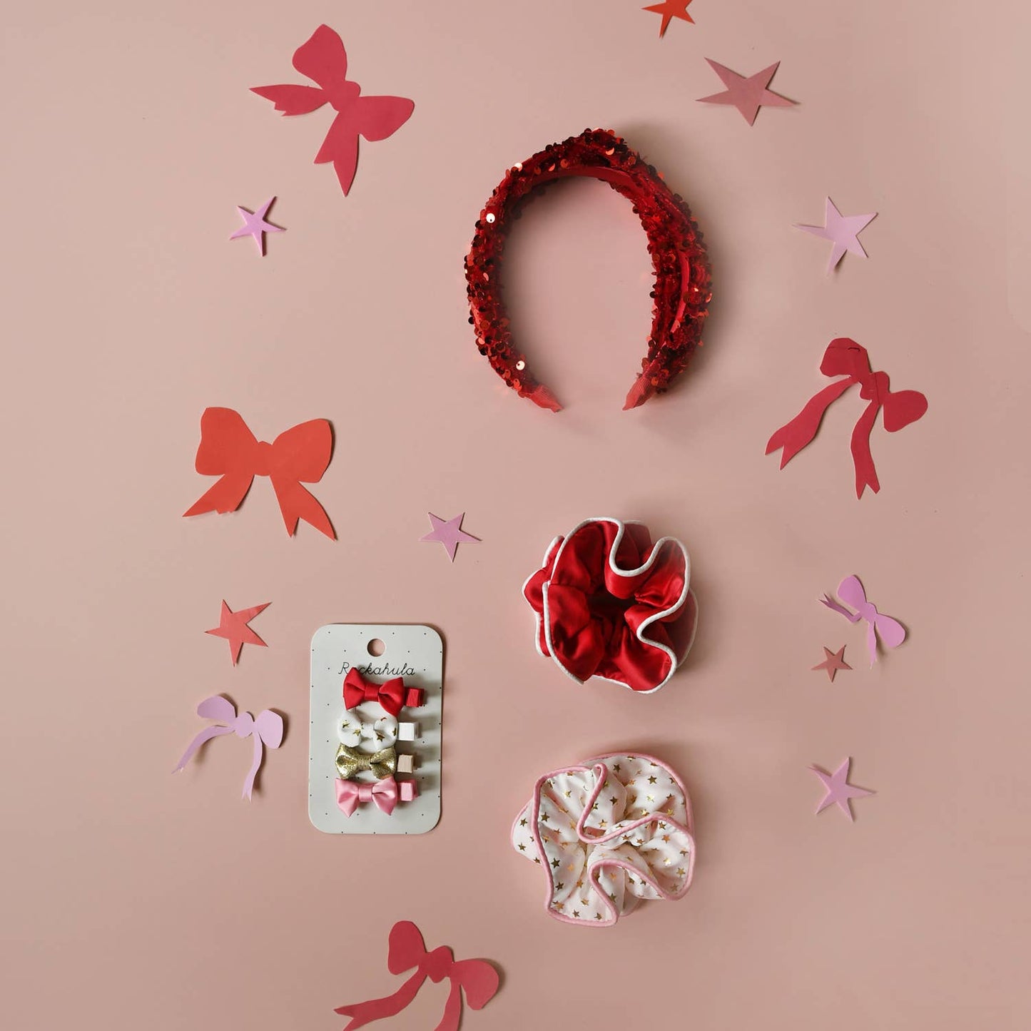 Festive Double Ruffle Scrunchies