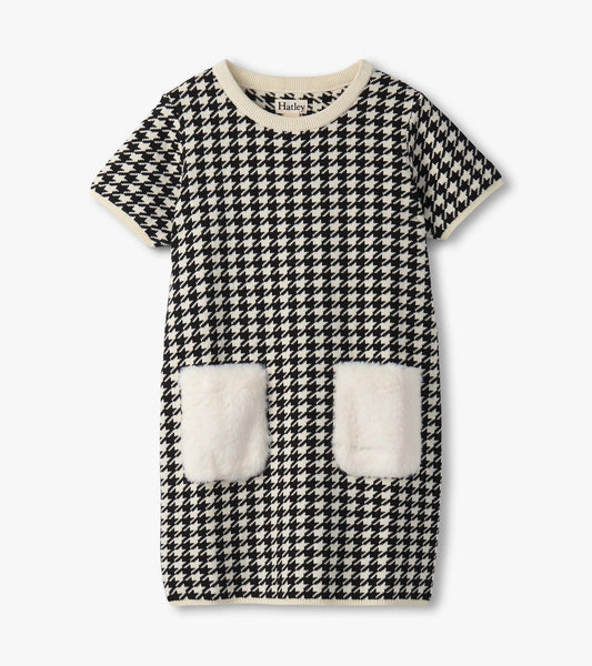 Houndstooth Sweater Dress
