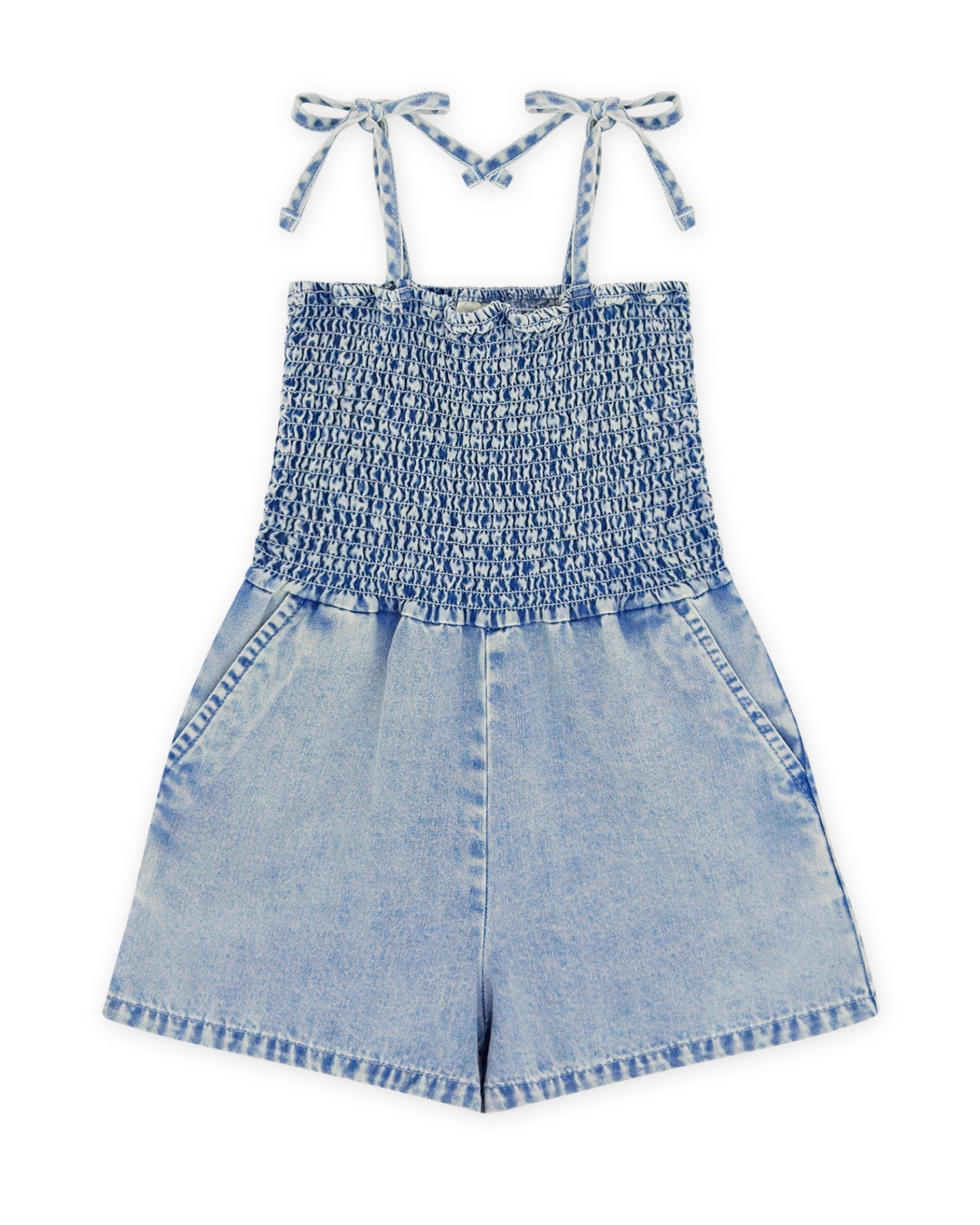 Brunch Club Denim Romper
